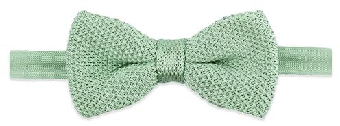 THE GENTS LAB Kinder-Fliege, 100 % Polyester, viele Farben, salbeigrün, Length - Adjustable to fit up to neck size 15 inches. Width - 10cm.