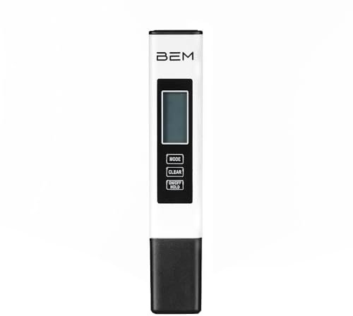 BEM Digitaler Wassertester TDS & EC mit Signaleffekt für die Trinkwasserqualität-Kontrolle