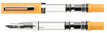 TWSBI TWC10032 Fountain Pen, Eco T, Saffron CT Inhalation, Fine Point F