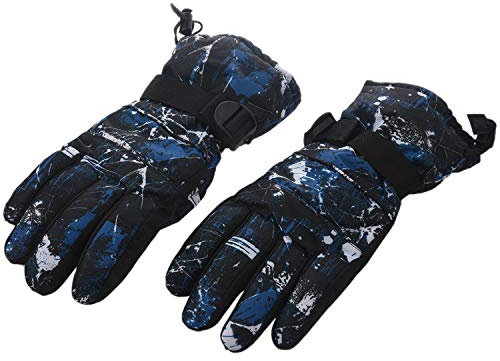 PAPAPI Ski Handschuhe Snowboard Winter Schnee Handschuhe Damen Herren Schnee Motorrad Winddicht Wasserdicht Handschuhe WäRme Handschuhe Groß