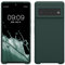 kwmobile Hülle kompatibel mit Google Pixel 6 Pro Hülle - Silikon Handy Case - Handyhülle weiche Oberfläche - kabelloses Laden - Moosgrün