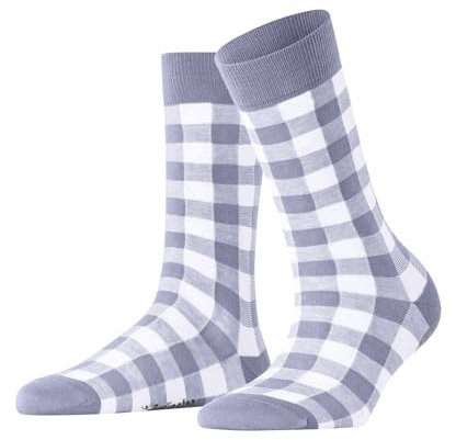 Burlington Damen Socken Vichy W So Baumwolle gemustert 1 Paar, Blau Cosmic Sky 6537, 36-41