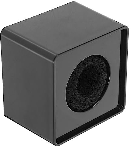 NULYLU Quadratische Mikrofonfahne Boom-mikrofon Mikrofon Und Stativstütze Benutzerdefinierte Mikrofonflagge Retro-mikrofon Interview-mikrofon-logo Mikrofon Mini Interviewwürfel-logo Black