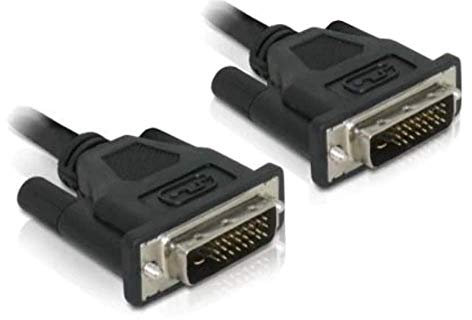 Delock DVI-Kabel (DVI 24+1 Stecker/0, 5m) Schwarz