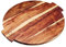 Artesa, Lazy Susan Turntable Serving Platter, Acacia Wood, Large Rotating Food Serving Tray, 39 x 35cm,Brown