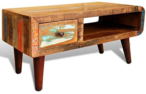 vidaXL Couchtisch Recyceltes Holz Kaffeetisch Beistelltisch Wohnzimmertisch