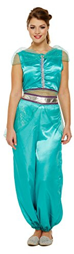 Henbrandt Damen Jasmin Arabische Prinzessin Bauchtänzerin Kostüm Kleid Outfit 8-12