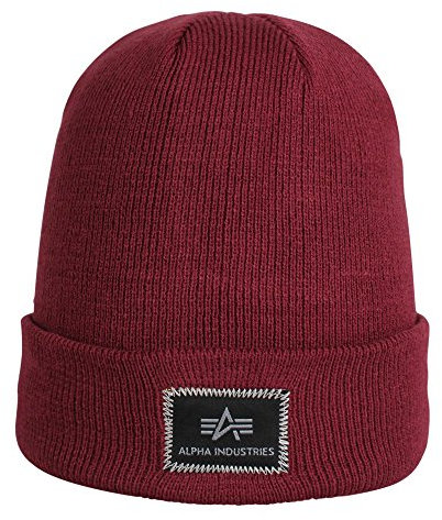 Alpha Industries X-Fit Beanie Dicke Wintermütze Burgundy