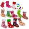 rosenice Weihnachten Knöpfe Strumpf Design Bunte Nähen Knöpfe für DIY Handwerk 50 stücke