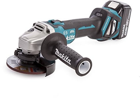 Makita SMERIGLIATRICE ANGOLARE 115MM 18V 5Ax2 FREN, Nero