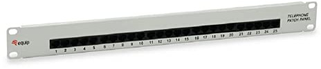 Equip Patchpanel 25x Cat3 19 1HE ISDN hellgrau