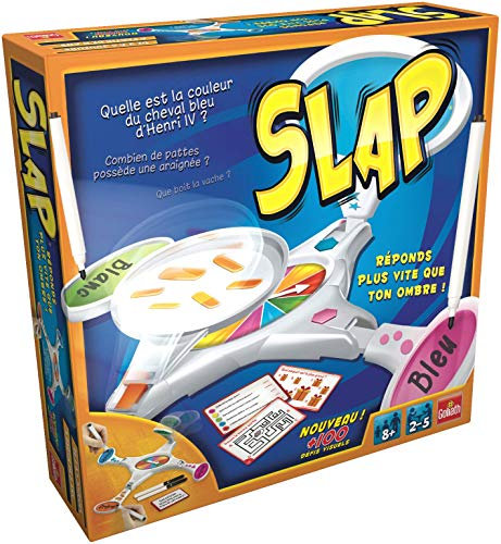 Goliath - Slap – Gesellschaftsspiel – Quiz – Schnelligkeit – 500 Fragen und mehr als 100 visuelle Herausforderungen – zum Spielen mit Familie oder Freunden – ab 8 Jahren