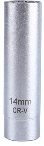 Zündkerzen Steckdose, Fydun 14mm Zündkerzen Steck Nuss High Visibility Zündkerzenschlüssel 3/8 Zoll Steckdose Demontagewerkzeug Antrieb