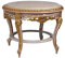 Couchtisch rund Wohnzimmertisch Marmorplatte Rokoko Beistelltisch Gold 68cm Antik Stil cat193 Palazzo Exklusiv