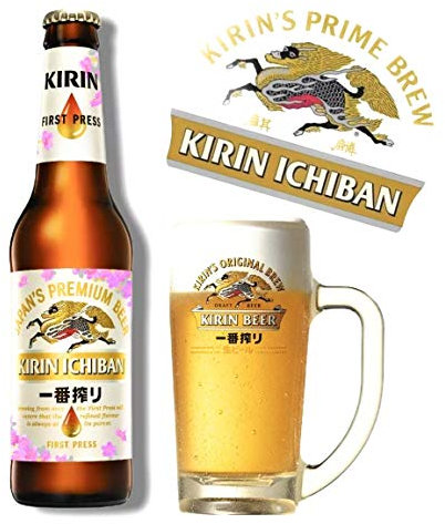 6 x Kirin Ichiban Bier aus Japan, in der 0,33 l Flasche (5,41E/L)