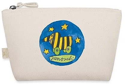 Spreadshirt Janosch Tigerente Logo Sterne Täschchen, One size, Natur