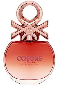 United Colors of Benetton - Rose Intenso, Eau de Parfum pour Femme - Longue tenue - Fragrance intense, jeune et fraîche - Notes florales et fruitées - Idéal pour le quotidien - 50 ml