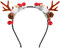 Lurrose Weihnachten Geweih Haarreifen Rentier Haarband Cosplay Haarschmuck Rentiergeweih Kopfschmuck Elchgeweih Deko für Erwachsene Kinder Foto Requisiten Reh Kostüm Zubeh?r 16. 5X3CM