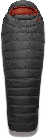 Rab Ascent 500 Schlafsack, Graphene, Long Left