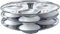Stainless Steel Idli Maker Stand with 3 Plates and 12 Cavities 4 Cavities in 1 Plate - Makes 12 Idlis, Silver