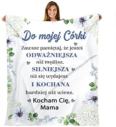 GAOYH Kuscheldecke Personalisierte Decke, Kuscheldecke Personalisierte Flauschige Decke An unsere Tochter von Eltern, Geschenk an Meine Tochter von Mama und Papa, Kuscheldecke mit Namen,150x220cm
