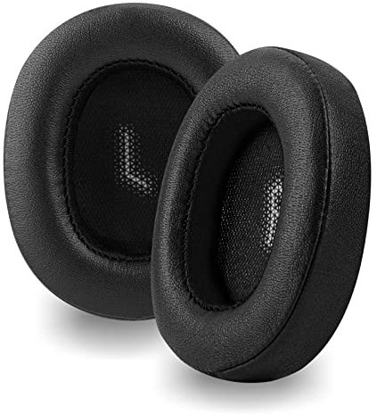 Replacement Ear Pads for JBL E55BT Headphones Ear Cushions, Headset Earpads (Protein Leather/Black)