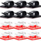Cable Clips Self Adhesive, 60Pcs Outdoor Light Clips Wire Clip Cable Management Wire Cord Holder for Desk Wall Workshop TV Christmas Fairy Light