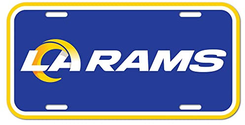 WinCraft Los Angeles Rams Team Logo Kunststoff Nummernschild