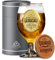 CROWNLY CRYSTAL® Gold Personalised Beer Glass - Grandad Gifts for Men's Birthday