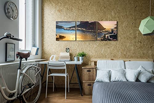 Paul Sinus Art Rio De Janeiro Wandbild in verschiedenen Größen Wähle Deine Größe 3x50x50cm