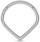 CM Crareesi Mania V-förmige Nasenring Septum Piercing Ring Piercing Ohr Septum Clicker 16Gauge 316L Chirurgenstah Septum Knorpel Daith Helix Tragus Conch Piercing Schmuck für Damen
