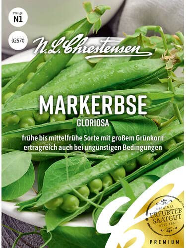 Markerbse Gloriosa Samen, Packungsgröße N1, Portion Saatgut