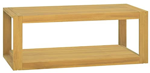 Tidyard Wand Badregal Waschtischgestell Waschbeckenunterschrank Unterschrank Badschrank Waschtisch Massivholz Teak 90x45x35 cm