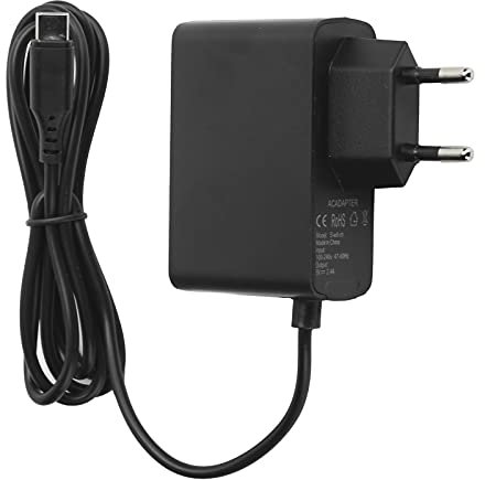 Cargador de Interruptor, Cargador de Adaptador de CA para Game Coole Carga de Energía, Suministro de Uso Doméstico para Viajes 100-240V, Bajo Consumo de Energía Rendimiento Estable