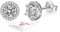 HEEYA Ohrringe Damen Ohrstecker Sterling Silber 925 Post Hypoallergen ohrringe stecker mit 5A Zirkonia Rund Ohrschmuck mit Geschenkbox