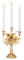 Nuptio Gold Kerzenleuchter 3 Armig Kerzenständer - Metall Stabkerzen Kerze Stick Halter Kandelaber Vintage Kerzenständer für Kegel Kerzen Hochzeit Abendessen Weihnachten Kaminsims Dekorationen