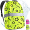 FlexiSchutz® Regenschutz für Rucksack/Schulranzen Regenschutz Kinder - 100% Wasserfester Ranzen Regenschutz Überzug für effektiven Schutz vor Nässe, Regenschutzhülle, Reflektierende Regenhülle