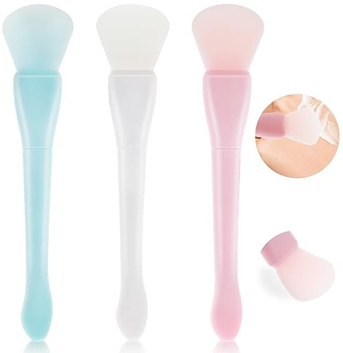 simarro 3 Stück Maskenpinsel, Silikon-Maskenpinsel für Serum Nachtcreme Augenmaske uvm.