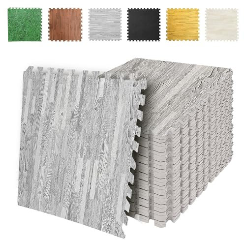 SG Traders Eva Foam Mats Interlocking Gym Flooring Puzzle Exercise Mats Non-Slip Rubber Cushion Floor Tiles Interlocking Eva Mat Gym Workout Tiles (60x60cm) 24 x 24