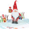 Magic Moments® Weihnachtsmann Pop-Up Karte – Originelle 3D Weihnachtskarte für Kinder, Familie und Freunde – Festliche Pop-Up Weihnachtsgrußkarte mit magischem Umschlag