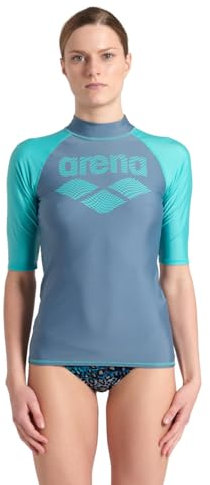 ARENA Camiseta de Manga Corta con protección UV Mujer Graphic
