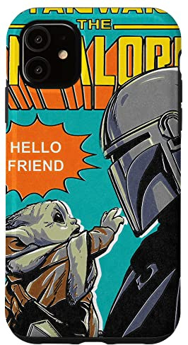 Star Wars Comiccover Der Mandalorianer Mando und das Kind Hülle für iPhone 11
