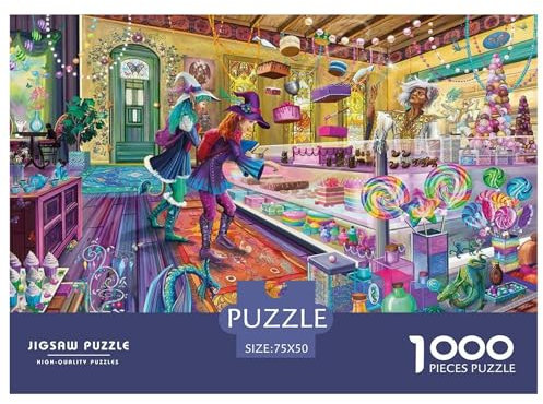 Dream Bakery Gifts 1000-teiliges Puzzle für Erwachsene – Holzpuzzles – Entspannungspuzzlespiele – Denksport-Puzzle 1000 Teile (75 x 50 cm)