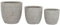 Home ESPRIT Set de Maceteros Beige Fibra de Vidrio Magnesio 45 x 45 x 43 cm (3 Unidades)