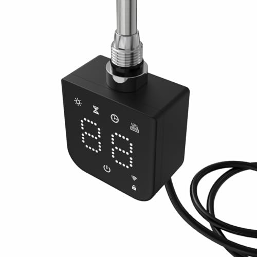 Warmehaus Black Touch Screen Thermostatic Electric Heating Element 1000W