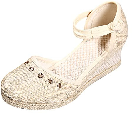 TYUIOP Sandali Estivi Donna Sandali Bambina 24/25 Sandalo Donna Estivo Ciabatte Uomo Ortopediche Aperte Ciabatte Con Zeppa Donna Sandali Con Zeppa Chiusi Davanti Ciabattina Cuoio