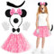 Crzyplea Costume Da Topo Per Bambina Donne Con Fascia Per Orecchie Da Topo, Tutù Da Bambina Donne, Vestito Da Principessa, Set Di Abbigliamento Per Feste In Costume, Feste Di Carnevale (bambino)