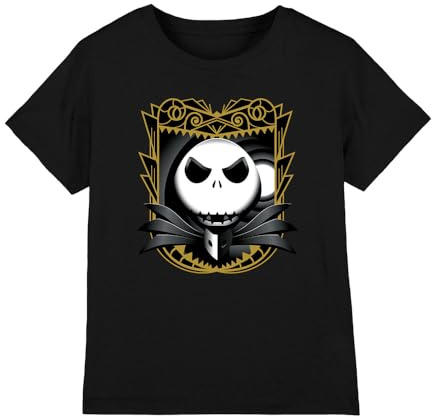 The Nightmare Before Christmas Boy's Jack Skellington Shaded Unisex Kids T Shirt