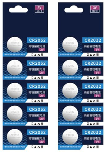 10pc 2032 3V Lithium Cell Batteries for Watches Electronics