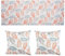 Vapinity Waterproof Garden Bench Cushion Set: 2-Seater Bench Pad for Garden Sofa & 2 Square Cushion, Leafy02 Print, 108x45x6cm, Washable Covers, Replacement Seat Pads for Outdoor Furniture